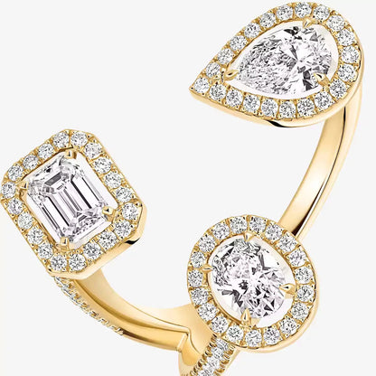 [Dawnora Jewelry] Diamond Ring 0,25ct My Twin Trilogy