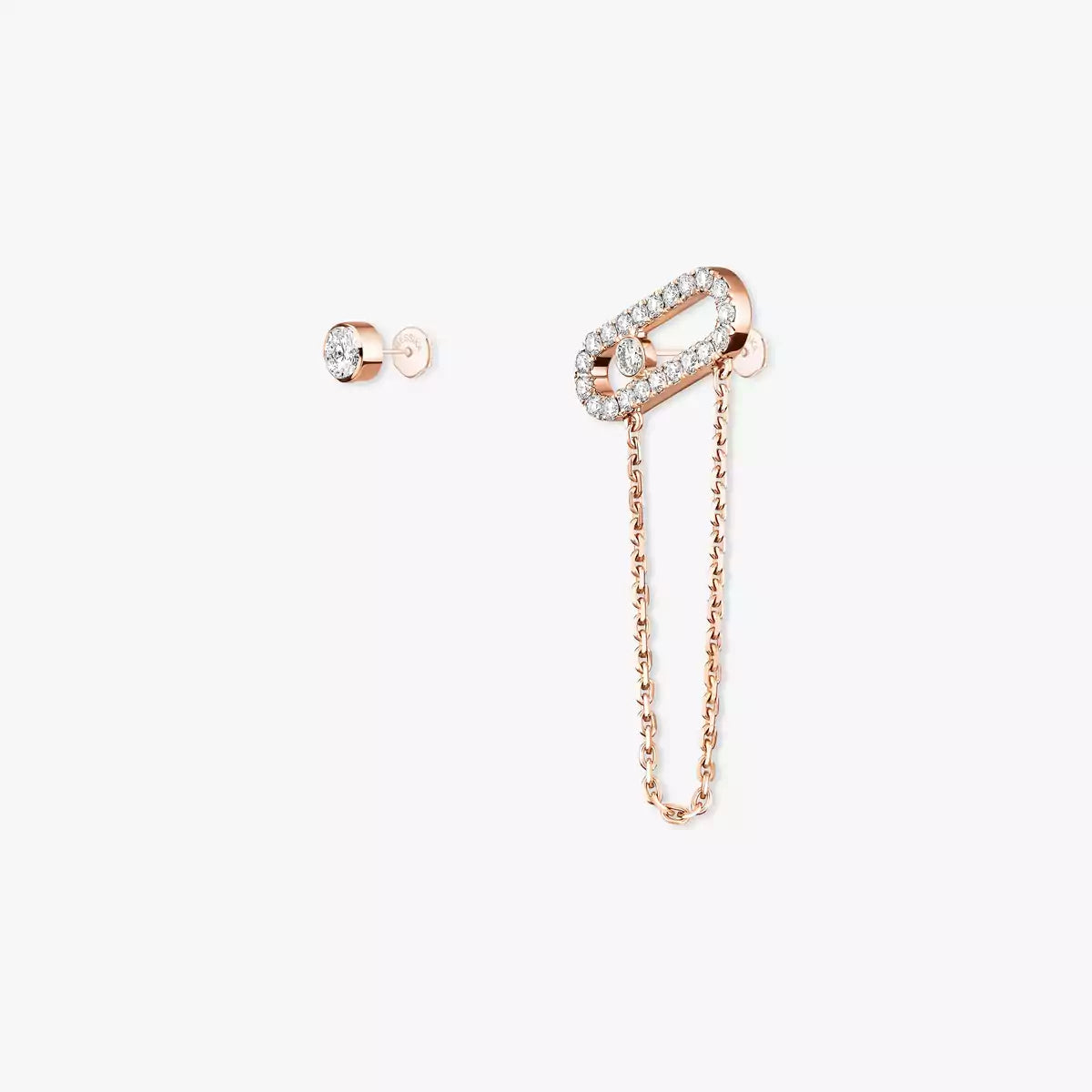 [Dawnora Jewelry]Move Uno Diamond Earrings