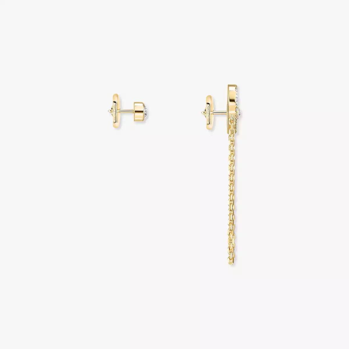 [Dawnora Jewelry]Move Uno Diamond Earrings