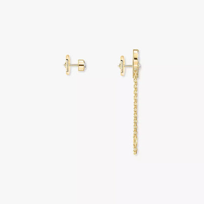 [Dawnora Jewelry]Move Uno Diamond Earrings