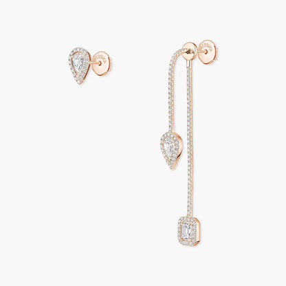 [Dawnora Jewelry]Diamond Drop Earrings My Twin