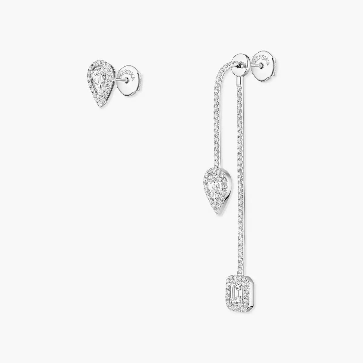 [Dawnora Jewelry]Diamond Drop Earrings My Twin