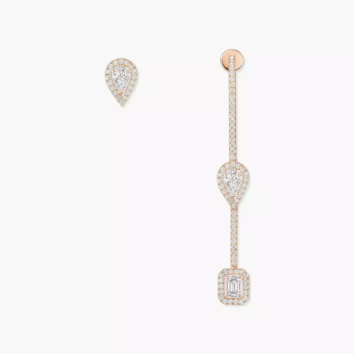 [Dawnora Jewelry]Diamond Drop Earrings My Twin