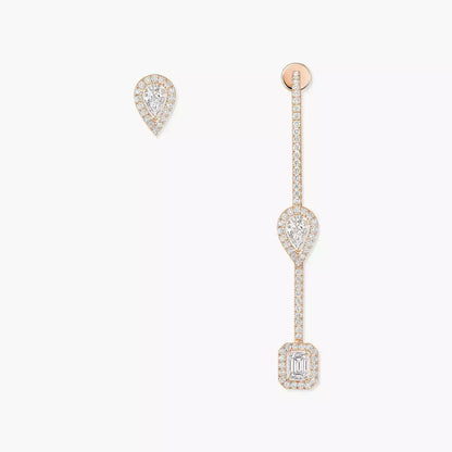 [Dawnora Jewelry]Diamond Drop Earrings My Twin