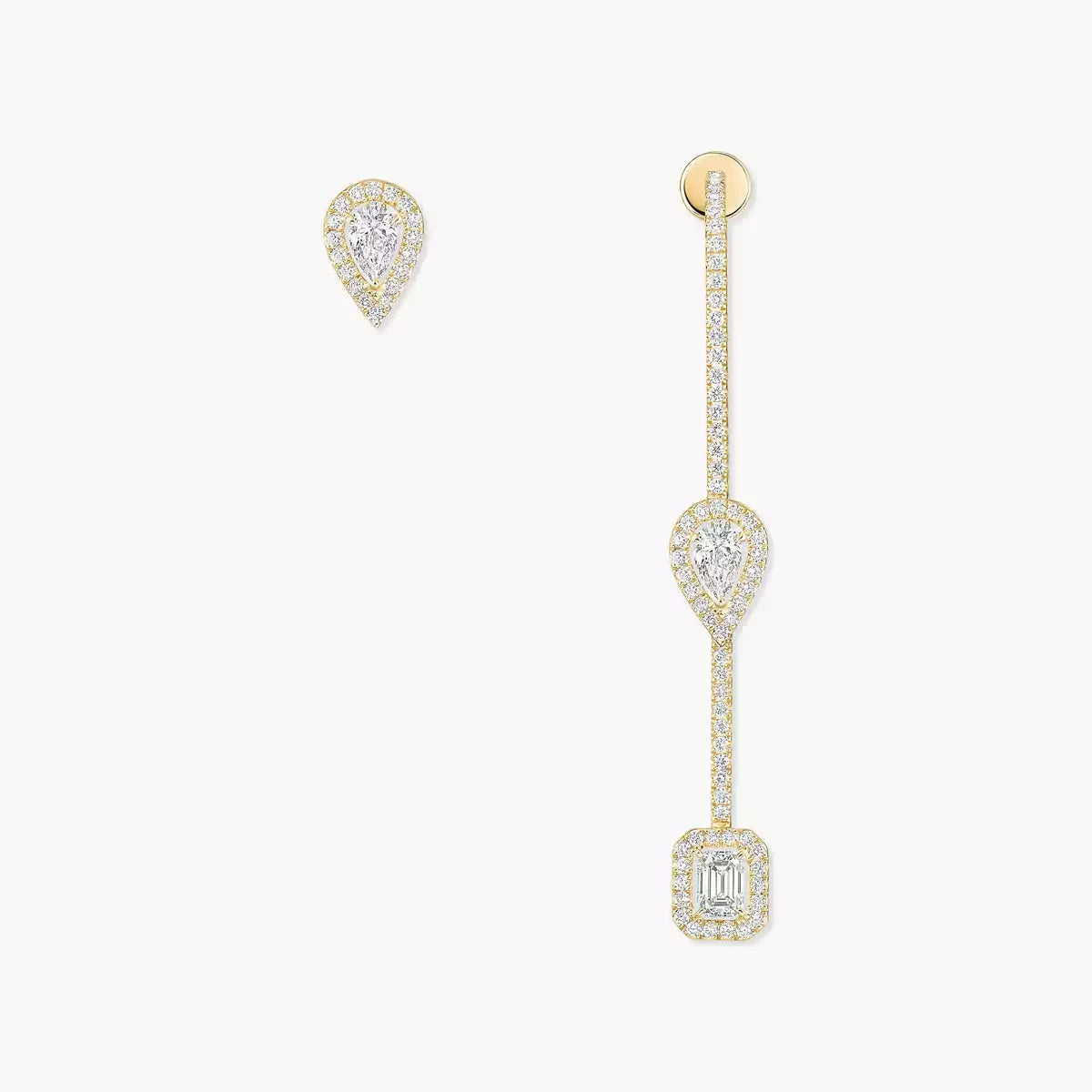 [Dawnora Jewelry]Diamond Drop Earrings My Twin