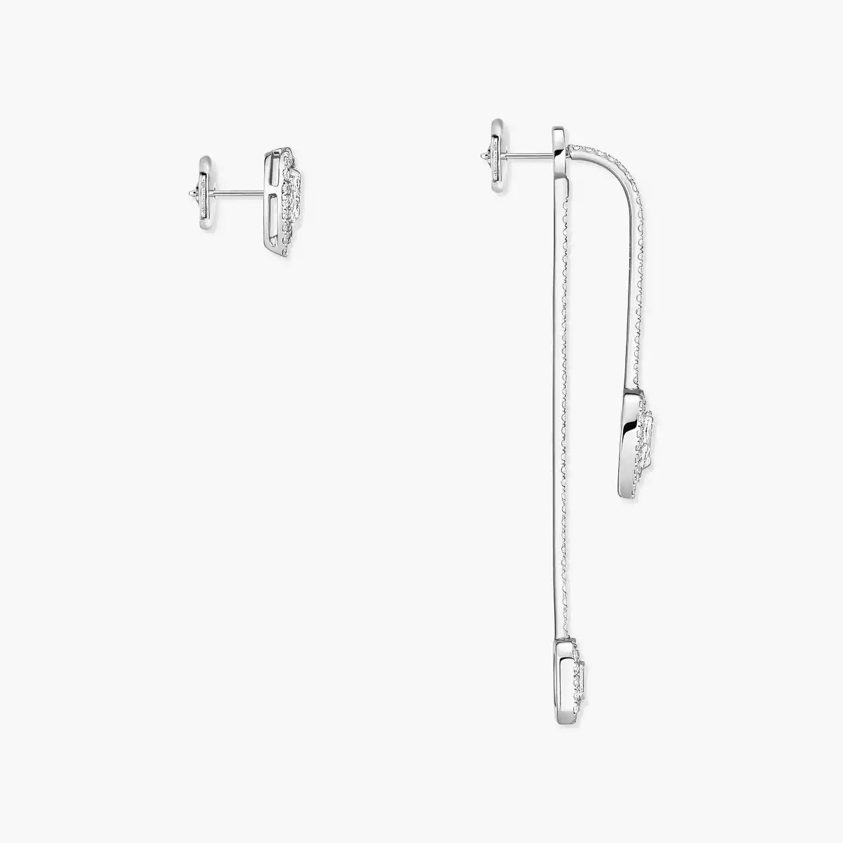 [Dawnora Jewelry]Diamond Drop Earrings My Twin