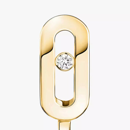 [Dawnora Jewelry]Diamond Mini Hoop Earrings Move Classique