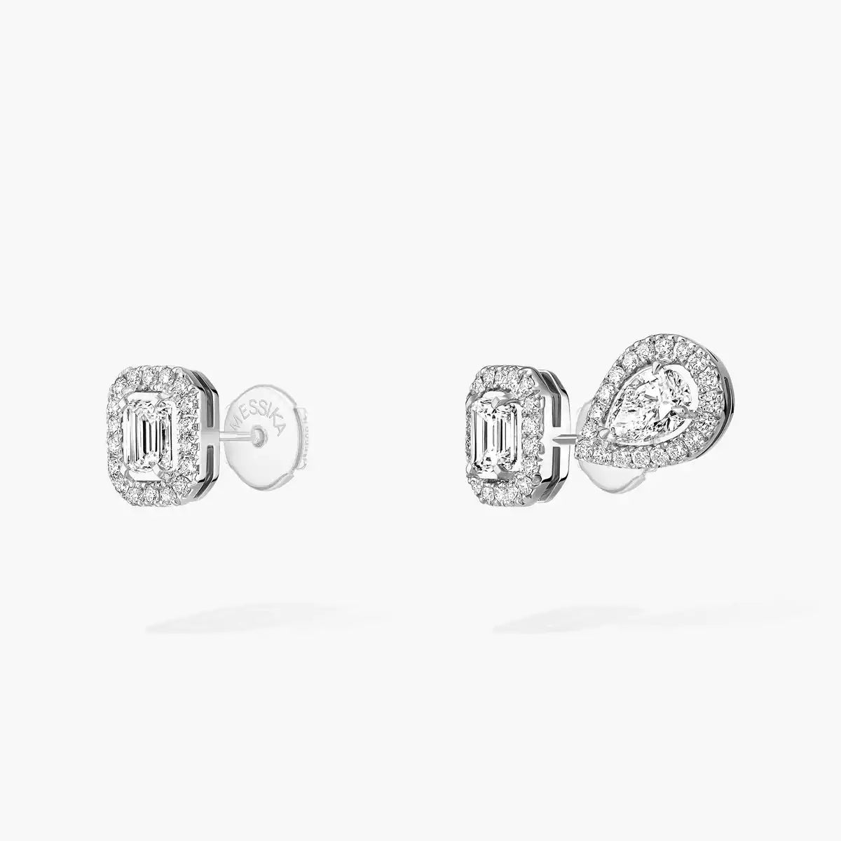 [Dawnora Jewelry]Diamond Earrings 0,10ct My Twin 1+2