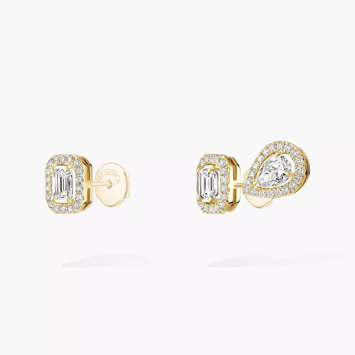 [Dawnora Jewelry]Diamond Earrings 0,10ct My Twin 1+2