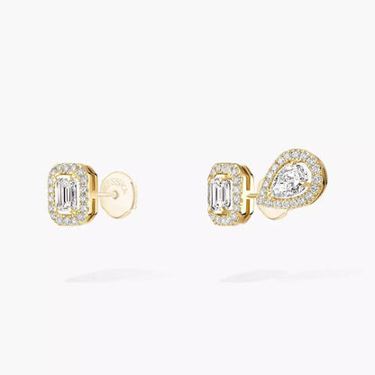 [Dawnora Jewelry]Diamond Earrings 0,10ct My Twin 1+2
