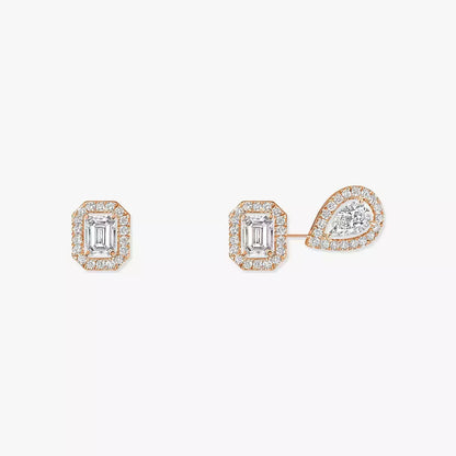 [Dawnora Jewelry]Diamond Earrings 0,10ct My Twin 1+2