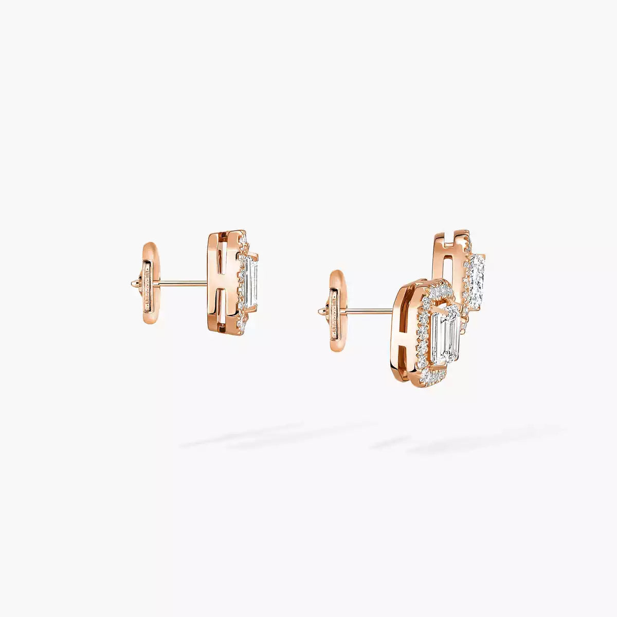 [Dawnora Jewelry]Diamond Earrings 0,10ct My Twin 1+2