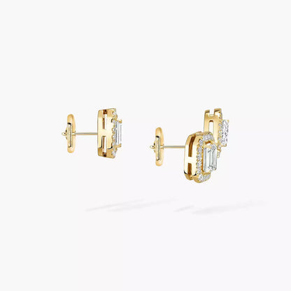 [Dawnora Jewelry]Diamond Earrings 0,10ct My Twin 1+2