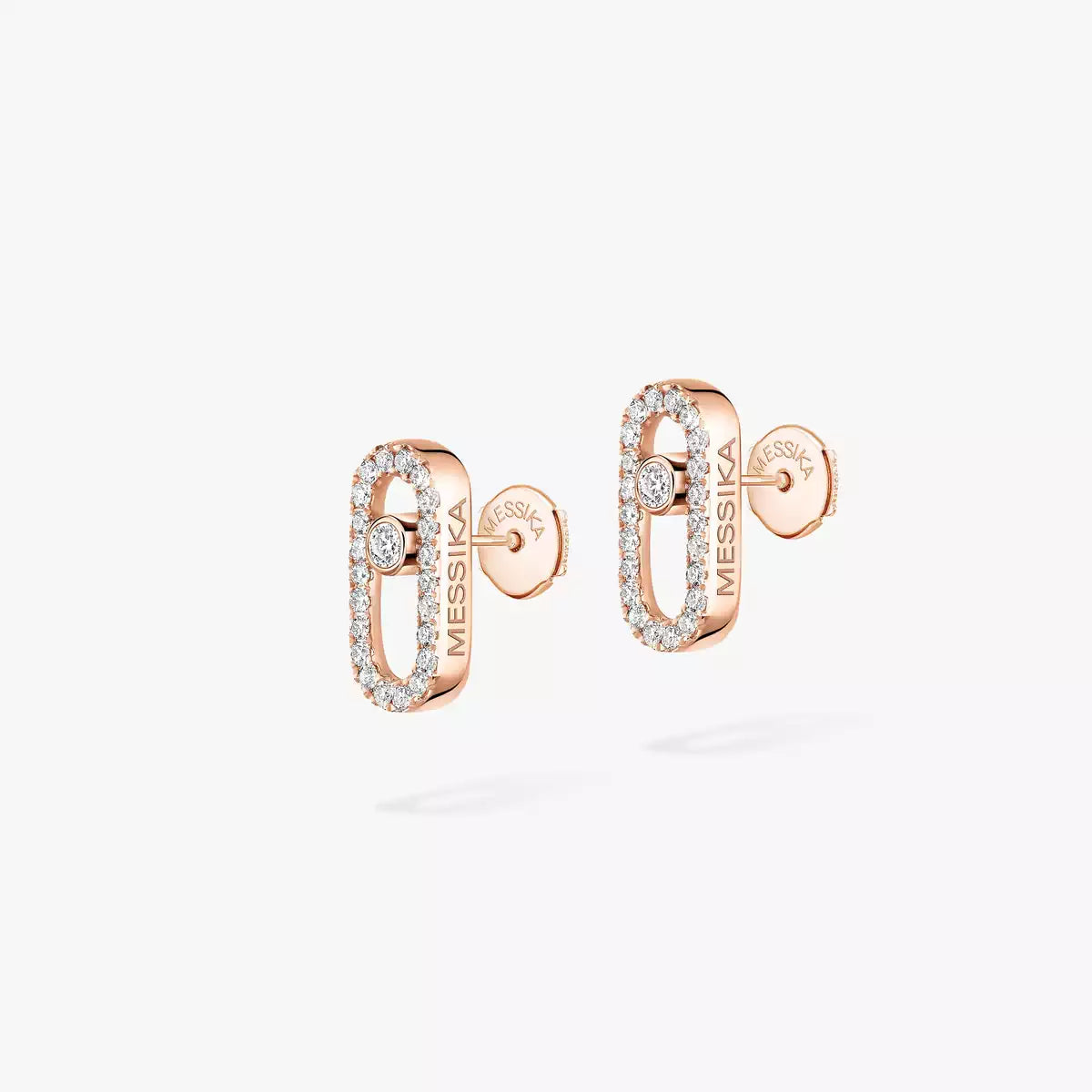 [Dawnora Jewelry]Move Uno Diamond Earrings