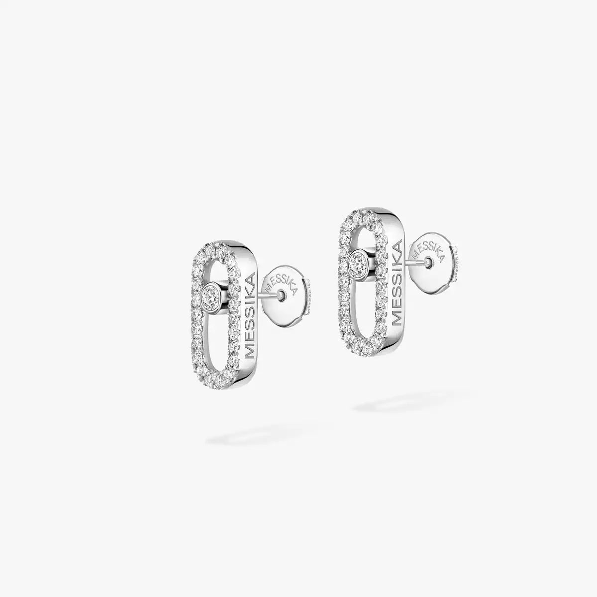 [Dawnora Jewelry]Move Uno Diamond Earrings