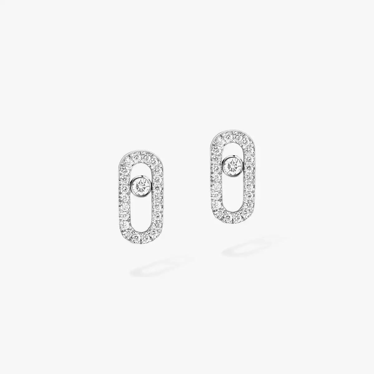 [Dawnora Jewelry]Move Uno Diamond Earrings