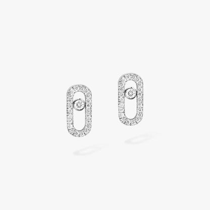 [Dawnora Jewelry]Move Uno Diamond Earrings