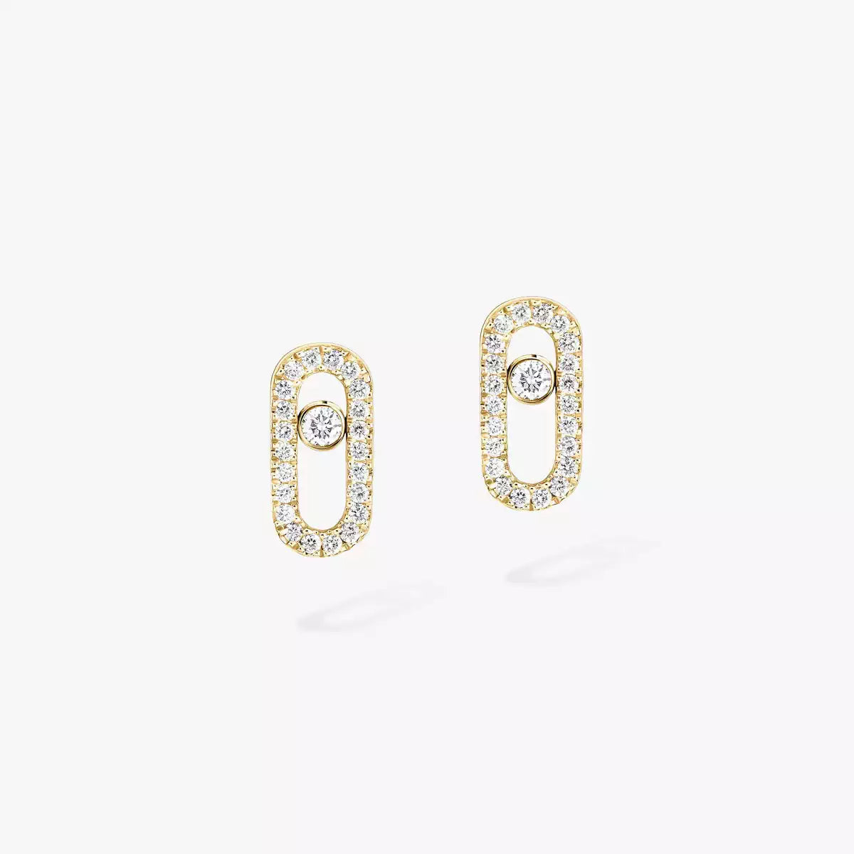 [Dawnora Jewelry]Move Uno Diamond Earrings