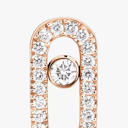 [Dawnora Jewelry]Move Uno Diamond Earrings