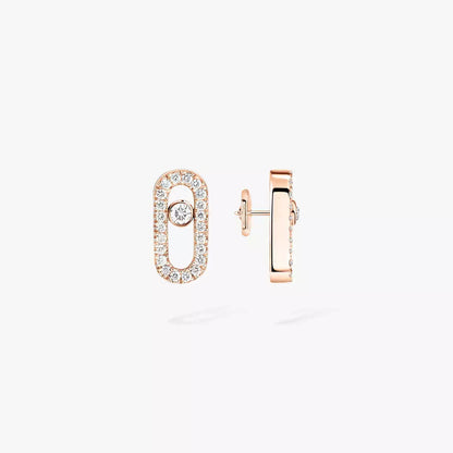 [Dawnora Jewelry]Move Uno Diamond Earrings