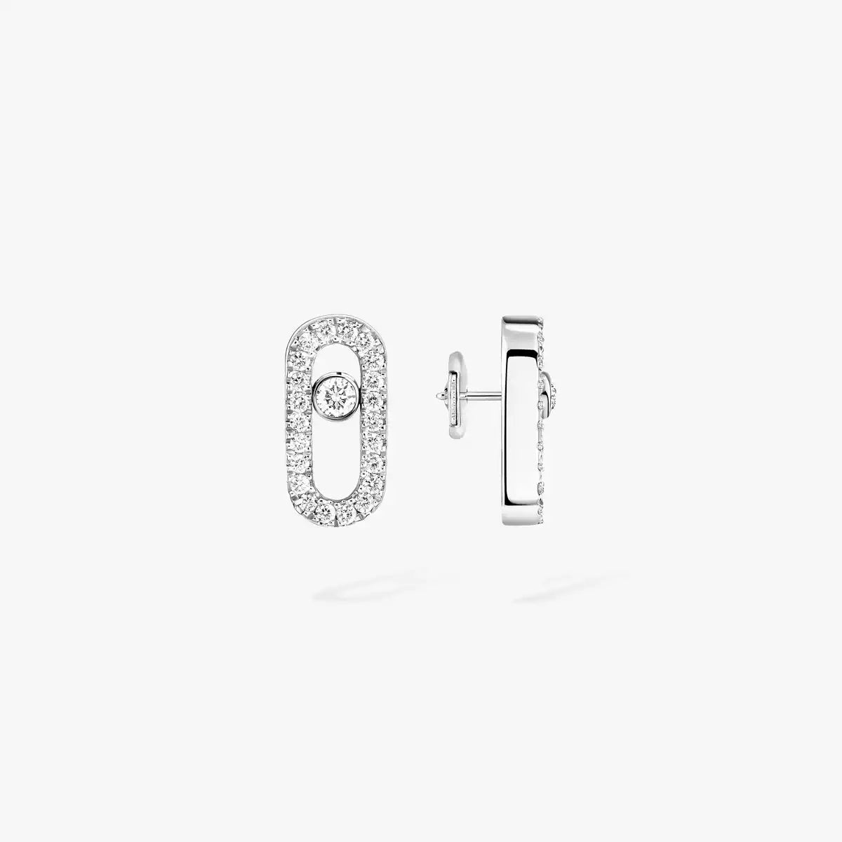 [Dawnora Jewelry]Move Uno Diamond Earrings