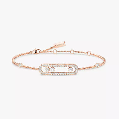 [Dawnora Jewelry]Pavé Baby Move Diamond Bracelet