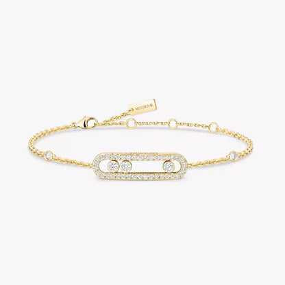 [Dawnora Jewelry]Pavé Baby Move Diamond Bracelet