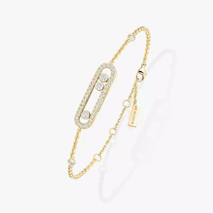 [Dawnora Jewelry]Pavé Baby Move Diamond Bracelet