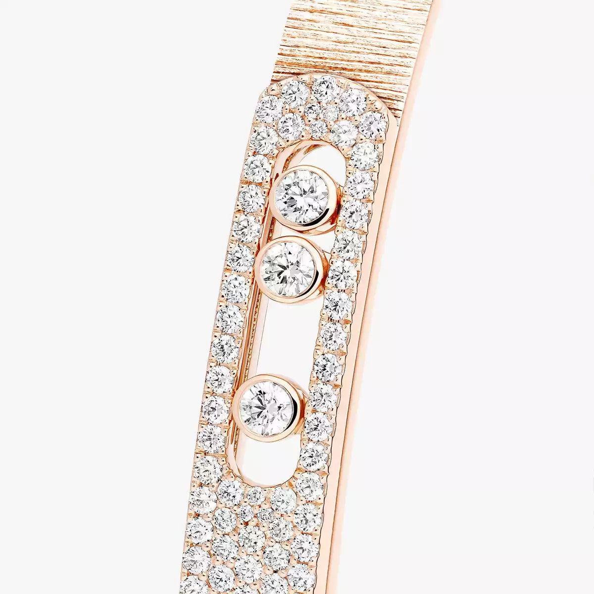 [Dawnora Jewelry]Move Noa Ciselé half pavé bangle
