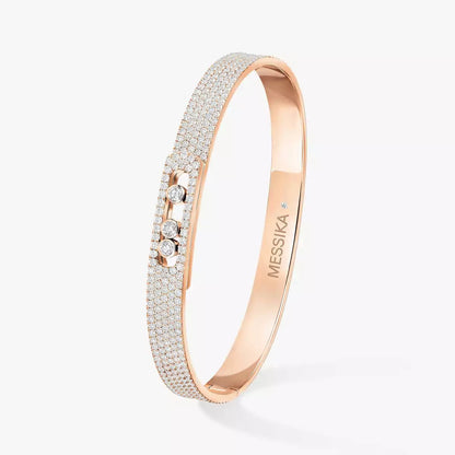 [Dawnora Jewelry]Move Noa Full Pavé Diamond Bangle Bracelet