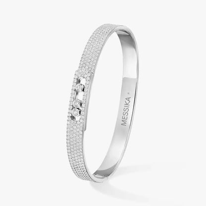 [Dawnora Jewelry]Move Noa Full Pavé Diamond Bangle Bracelet