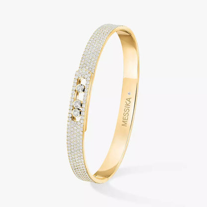 [Dawnora Jewelry]Move Noa Full Pavé Diamond Bangle Bracelet