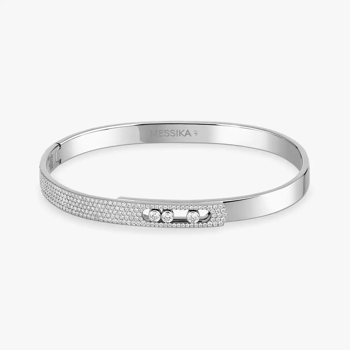 [Dawnora Jewelry]Move Noa Rose Gold Pavé Diamond Bangle Bracelet