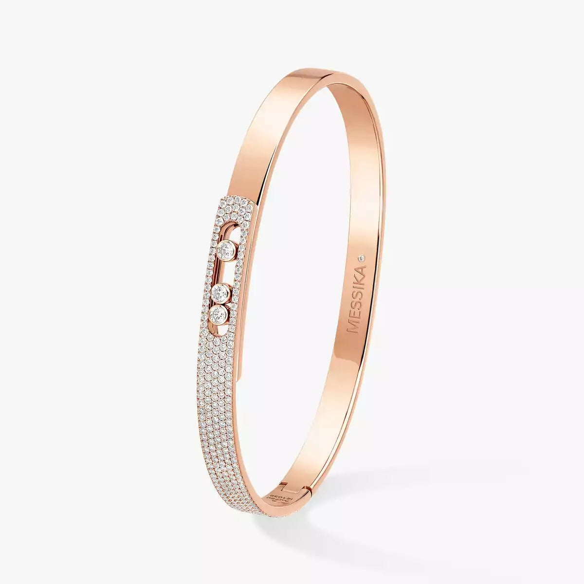 [Dawnora Jewelry]Move Noa Rose Gold Pavé Diamond Bangle Bracelet