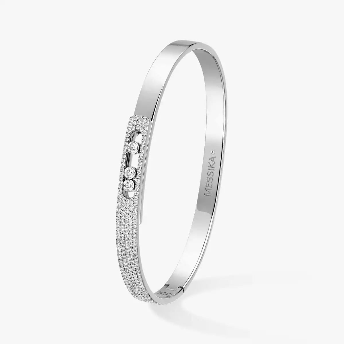 [Dawnora Jewelry]Move Noa Rose Gold Pavé Diamond Bangle Bracelet