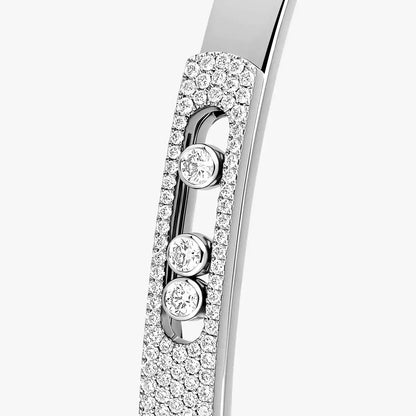 [Dawnora Jewelry]Move Noa Rose Gold Pavé Diamond Bangle Bracelet