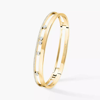 [Dawnora Jewelry]Move Romane Diamond Bangle Bracelet