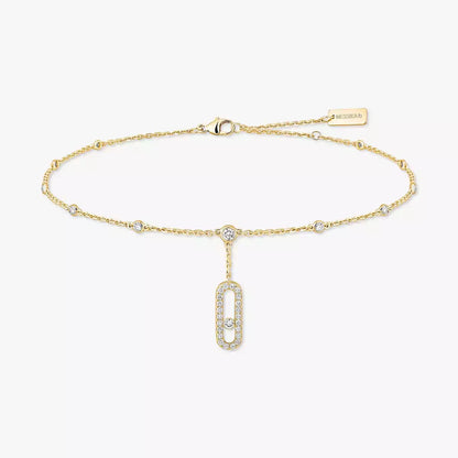[Dawnora Jewelry] Move Uno pavé ankle bracelet