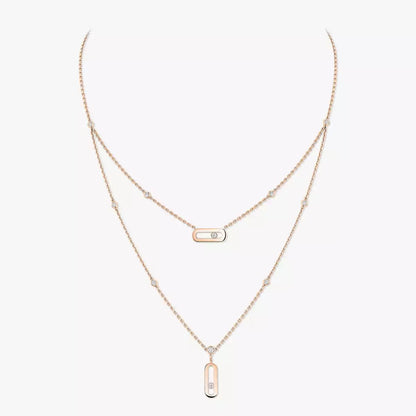 [Dawnora Jewelry] Move Uno Diamond Necklace