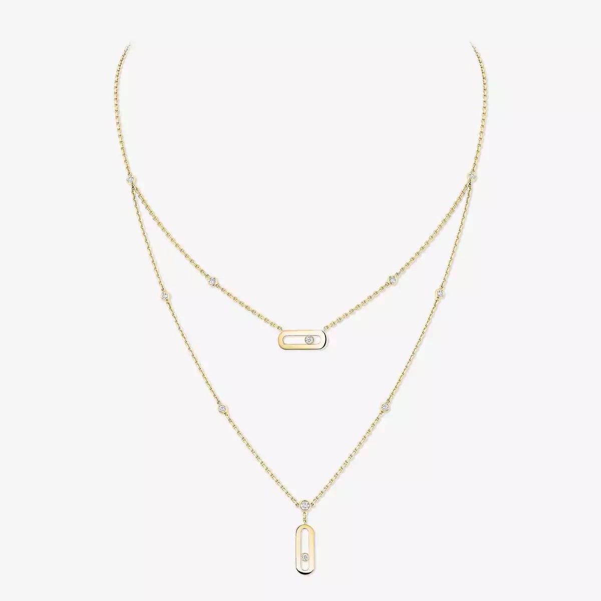 [Dawnora Jewelry] Move Uno Diamond Necklace