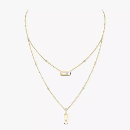 [Dawnora Jewelry] Move Uno Diamond Necklace