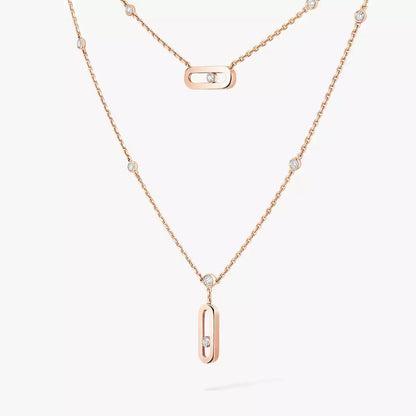 [Dawnora Jewelry] Move Uno Diamond Necklace