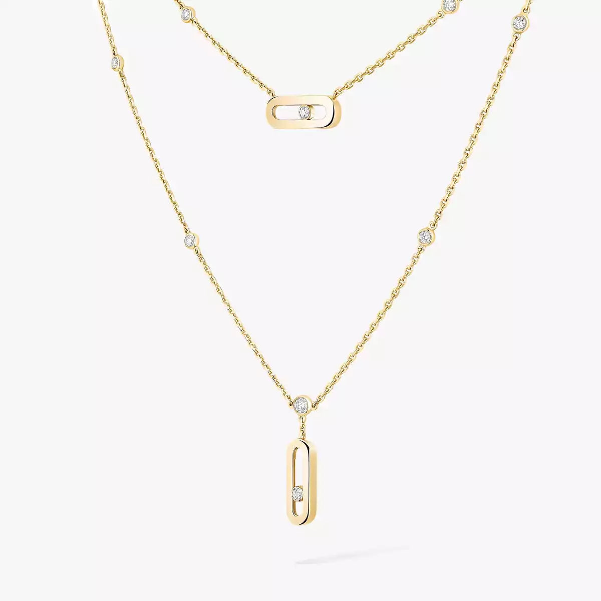 [Dawnora Jewelry] Move Uno Diamond Necklace