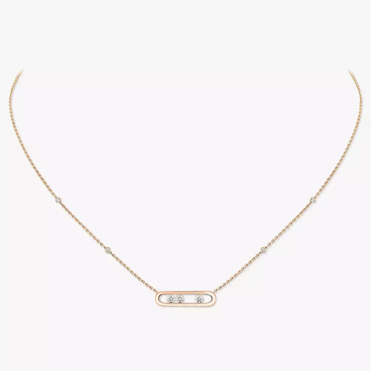 [Dawnora Jewelry] Baby Move Gold Diamond Necklace