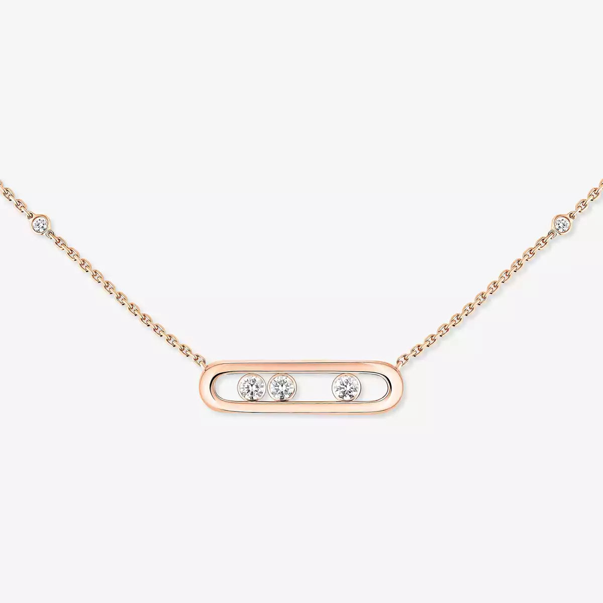 [Dawnora Jewelry] Baby Move Gold Diamond Necklace