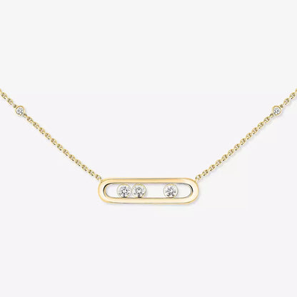 [Dawnora Jewelry] Baby Move Gold Diamond Necklace