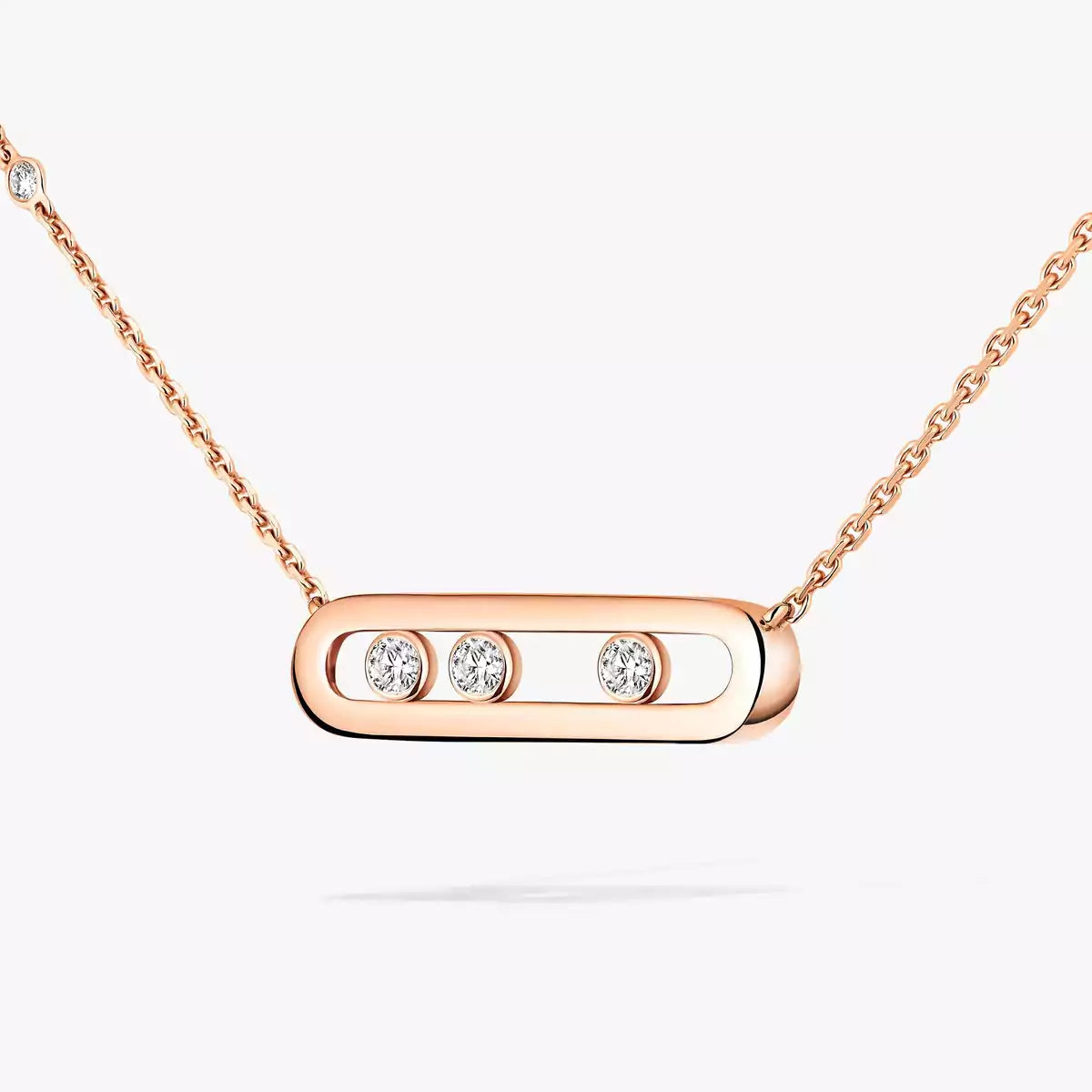 [Dawnora Jewelry] Baby Move Gold Diamond Necklace
