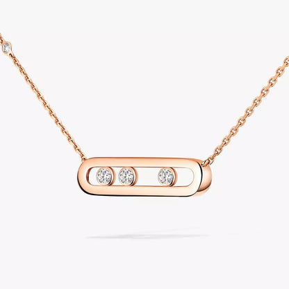 [Dawnora Jewelry] Baby Move Gold Diamond Necklace