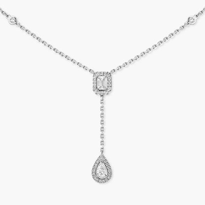 [Dawnora Jewelry]Gold Diamond Tie Necklace