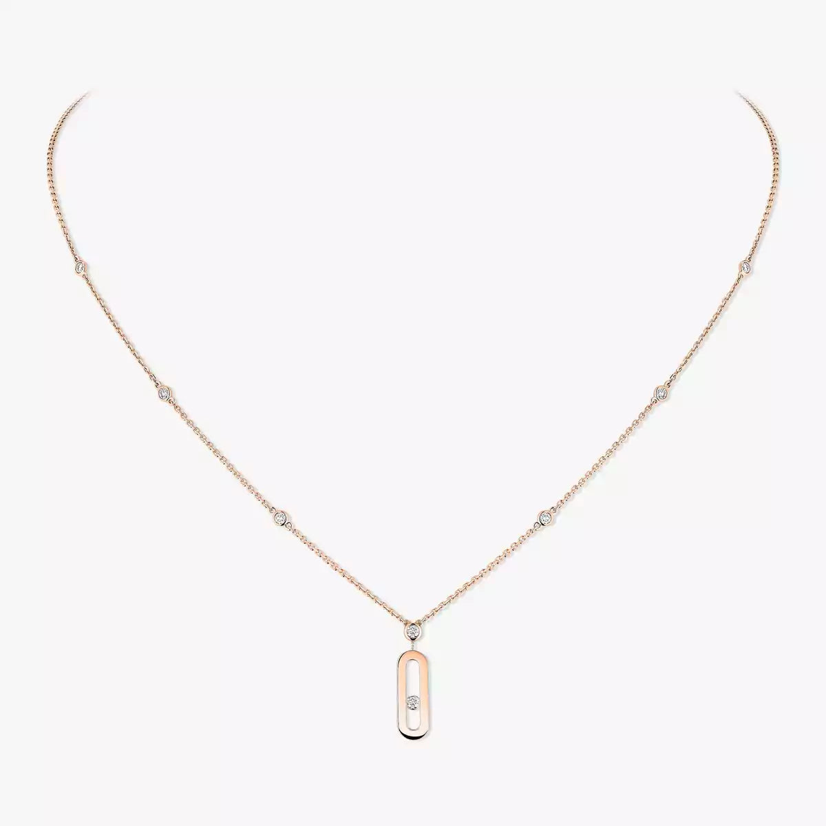 [Dawnora Jewelry] Move Uno Gold Diamond Long Necklace